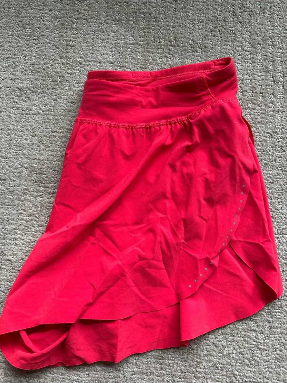 Lululemon Bright Red Fast and Free High-Rise Classic-Fit Split Short 3”